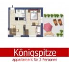 appartement Königspitze für 2/4 personen