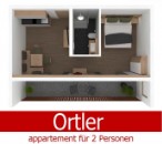 appartement Ortler für 2 personen