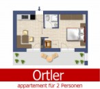 appartement Ortler für 2/3 personen