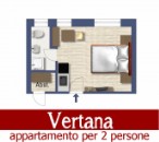 appartamento Vertana per 2 persone