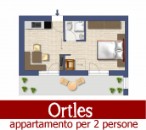 appartamento Ortles per 2/3 persone